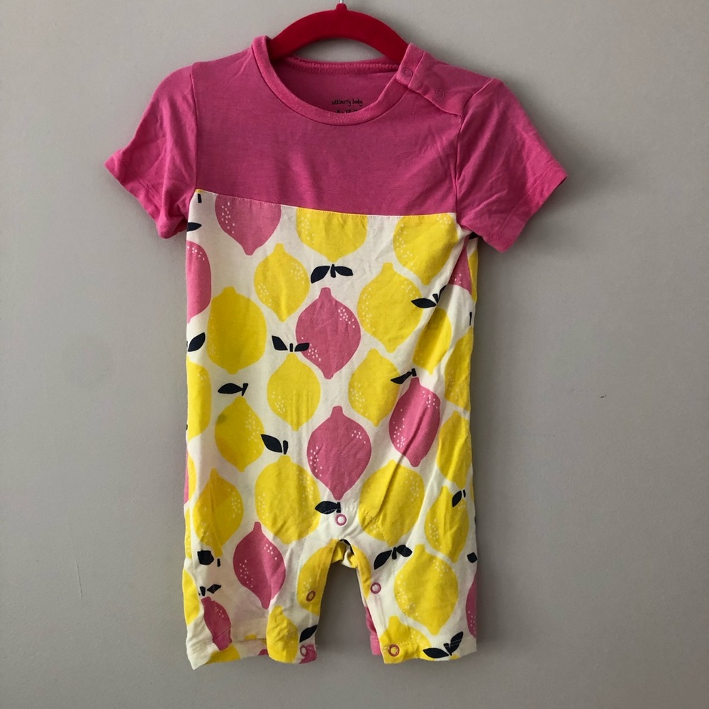 Silkberry baby lemon romper